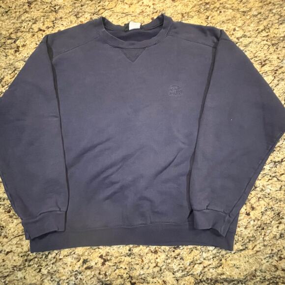 Vintage Starter Mens Medium Sweatshirt Sweater Black Logo Crew Neck - Picture 2 of 6